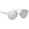 Linda Farrow - 825 C2 Oval Sunglasses - White Gold - Linda Farrow Eyewear - Avvenice