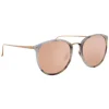 Linda Farrow - 251 C52 Oval Sunglasses - Marble - Linda Farrow Eyewear - Avvenice
