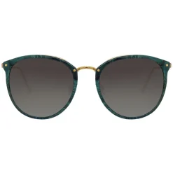 Linda Farrow - 251 C40 Oval Sunglasses - Jade - Linda Farrow Eyewear - Avvenice