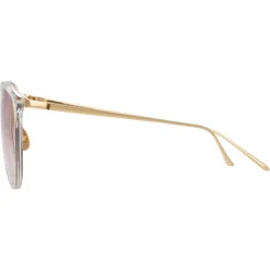 Linda Farrow - 251 C60 Oval Sunglasses - Clear - Linda Farrow Eyewear - Avvenice