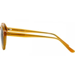 Linda Farrow - 40 C10 Oval Sunglasses - Translucent Honey - Linda Farrow Eyewear - Avvenice