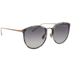 Linda Farrow - 251 C41 Oval Sunglasses - Grey Marble - Linda Farrow Eyewear - Avvenice