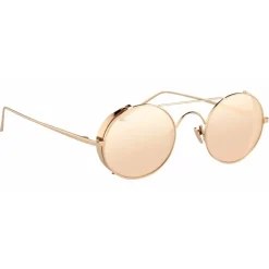 Linda Farrow - 427 C3 Oval Sunglasses - Rose Gold - Linda Farrow Eyewear - Gigi Hagid - Elle Macpherson - Official - Avvenice