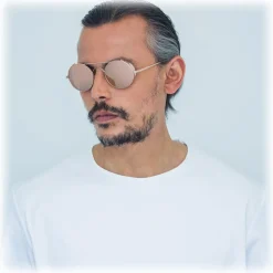 Linda Farrow - 427 C3 Oval Sunglasses - Rose Gold - Linda Farrow Eyewear - Gigi Hagid - Elle Macpherson - Official - Avvenice