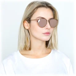 Linda Farrow - 251 C36 Oval Sunglasses - Ash - Linda Farrow Eyewear - Avvenice