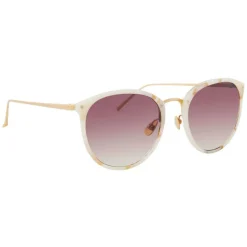 Linda Farrow - 251 C42 Oval Sunglasses - Quartz - Linda Farrow Eyewear - Avvenice