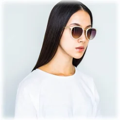 Linda Farrow - 251 C42 Oval Sunglasses - Quartz - Linda Farrow Eyewear - Avvenice