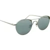 Linda Farrow - 623 C2 Oval Sunglasses - White Gold - Linda Farrow Eyewear - Avvenice