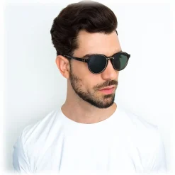 Linda Farrow - 652 C1 Oval Sunglasses - Black - Linda Farrow Eyewear - Avvenice