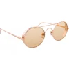 Linda Farrow - 427 C13 Oval Sunglasses - Rose Gold - Linda Farrow Eyewear - Avvenice