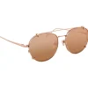 Linda Farrow - 646 C3 Oval Sunglasses - Rose Gold - Linda Farrow Eyewear - Avvenice