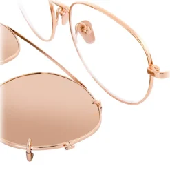 Linda Farrow - 646 C3 Oval Sunglasses - Rose Gold - Linda Farrow Eyewear - Avvenice
