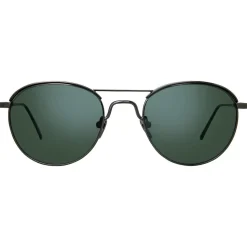 Linda Farrow - 623 C8 Oval Sunglasses - Nickel - Linda Farrow Eyewear - Avvenice