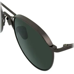 Linda Farrow - 623 C8 Oval Sunglasses - Nickel - Linda Farrow Eyewear - Avvenice