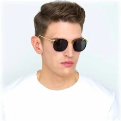 Linda Farrow - 562 C1 Oval Sunglasses - Black - Linda Farrow Eyewear - Avvenice