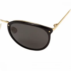 Linda Farrow - 251 C13 Oval Sunglasses - Black - Linda Farrow Eyewear - Avvenice