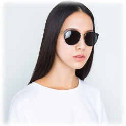 Linda Farrow - 251 C13 Oval Sunglasses - Black - Linda Farrow Eyewear - Avvenice