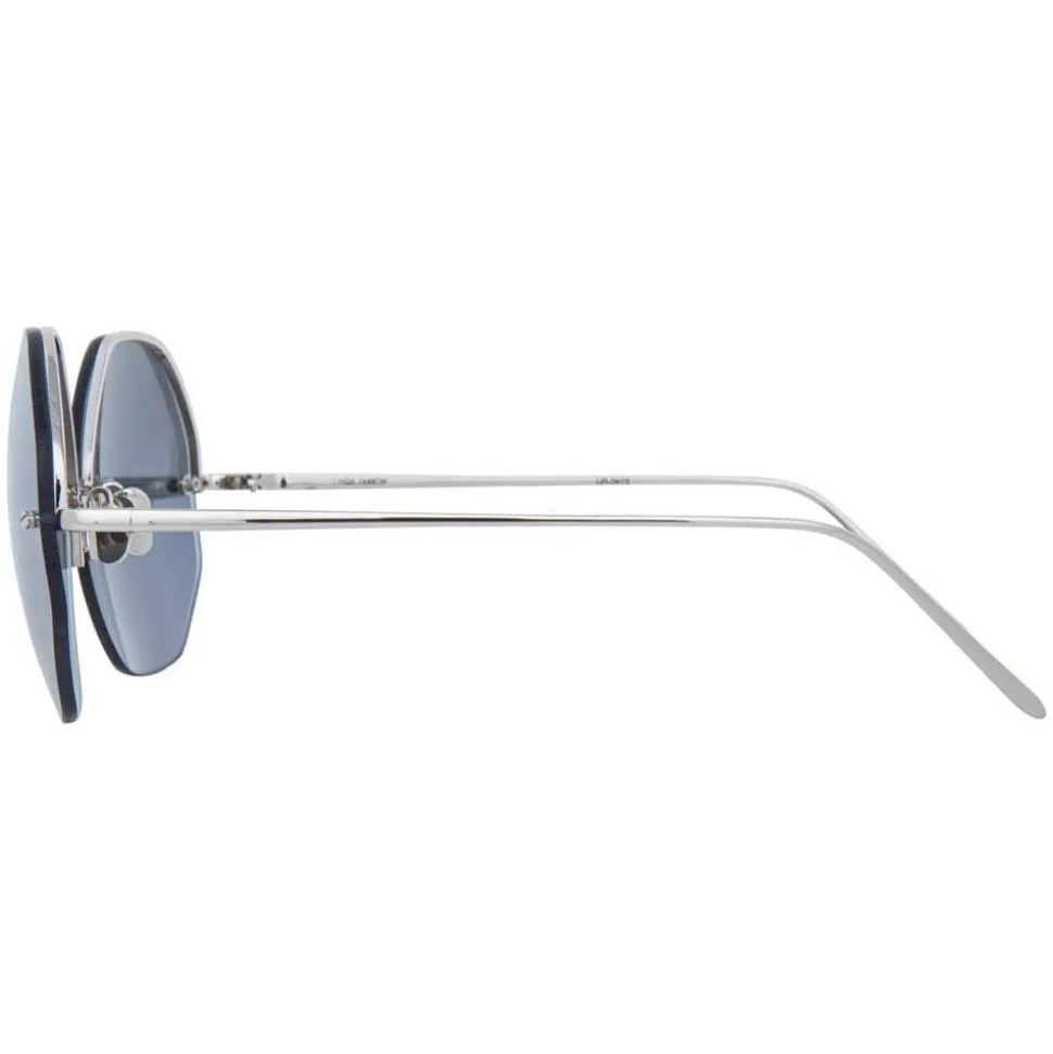 Linda Farrow - 567 C2 Oversized Sunglasses - White Gold - Linda Farrow Eyewear - Avvenice