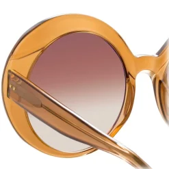 Linda Farrow - 844 C4 Oversized Sunglasses - Tobacco - Linda Farrow Eyewear - Avvenice
