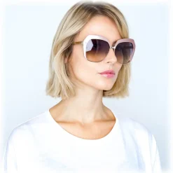 Linda Farrow - 578 C4 Oversized Sunglasses - Pink - Linda Farrow Eyewear - Avvenice