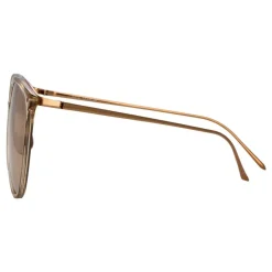 Linda Farrow - 747 C5 Oversized Sunglasses - Ash - Linda Farrow Eyewear - Avvenice