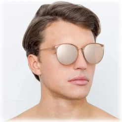 Linda Farrow - 747 C5 Oversized Sunglasses - Ash - Linda Farrow Eyewear - Avvenice