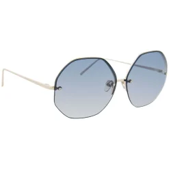 Linda Farrow - 567 C6 Oversized Sunglasses - Gold - Linda Farrow Eyewear - Avvenice