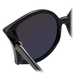 Linda Farrow - 595 C1 Oversized Sunglasses - Black - Linda Farrow Eyewear - Avvenice