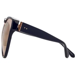 Linda Farrow - 790 C7 Oversized Sunglasses - Navy - Linda Farrow Eyewear - Avvenice