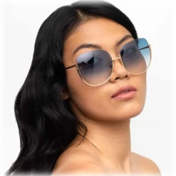 Linda Farrow - 847 C5 Oversized Sunglasses - Rose Gold - Linda Farrow Eyewear - Avvenice