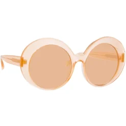 Linda Farrow - 844 C3 Oversized Sunglasses - Peach - Linda Farrow Eyewear - Avvenice