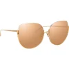 Linda Farrow - 847 C3 Oversized Sunglasses - Rose Gold - Linda Farrow Eyewear - Avvenice