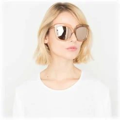 Linda Farrow - 556 C5 Oversized Sunglasses - Clear - Linda Farrow Eyewear - Avvenice