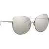 Linda Farrow - 847 C2 Oversized Sunglasses - White Gold - Linda Farrow Eyewear - Avvenice