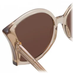 Linda Farrow - 595 C5 Oversized Sunglasses - Ash - Linda Farrow Eyewear - Avvenice