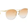 Linda Farrow - 747 C15 Oversized Sunglasses - Clear - Linda Farrow Eyewear - Avvenice