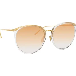 Linda Farrow - 747 C15 Oversized Sunglasses - Clear - Linda Farrow Eyewear - Avvenice