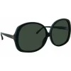 Linda Farrow - 596 C1 Oversized Sunglasses - Black - Linda Farrow Eyewear - Avvenice