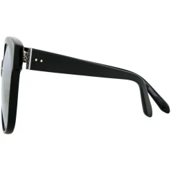 Linda Farrow - 651 C3 Oversized Sunglasses - Black - Linda Farrow Eyewear - Avvenice
