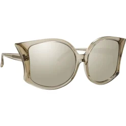 Linda Farrow - 595 C6 Oversized Sunglasses - Truffle - Linda Farrow Eyewear - Avvenice