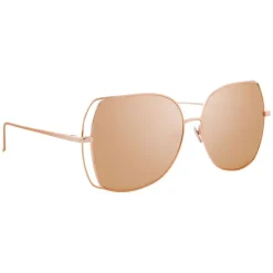 Linda Farrow - 590 C3 Oversized Sunglasses - Rose Gold - Linda Farrow Eyewear - Avvenice