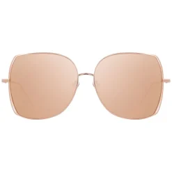 Linda Farrow - 590 C3 Oversized Sunglasses - Rose Gold - Linda Farrow Eyewear - Avvenice