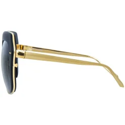 Linda Farrow - 578 C1 Oversized Sunglasses - Black - Linda Farrow Eyewear - Avvenice
