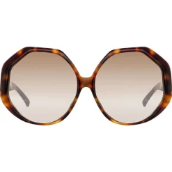 Linda Farrow - 780 C2 Oversized Sunglasses - Tortoise - Linda Farrow Eyewear - Avvenice
