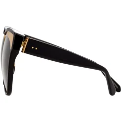 Linda Farrow - 790 C1 Oversized Sunglasses - Black - Linda Farrow Eyewear - Avvenice