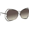 Linda Farrow - 695 C7 Oversized Sunglasses - Nickel - Linda Farrow Eyewear - Avvenice