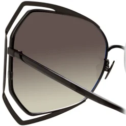 Linda Farrow - 695 C7 Oversized Sunglasses - Nickel - Linda Farrow Eyewear - Avvenice