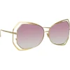 Linda Farrow - 695 C8 Oversized Sunglasses - Light Gold - Linda Farrow Eyewear - Avvenice