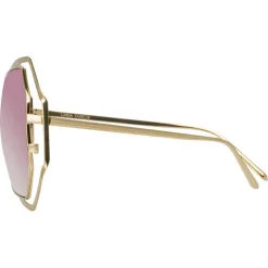 Linda Farrow - 695 C8 Oversized Sunglasses - Light Gold - Linda Farrow Eyewear - Avvenice