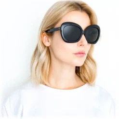 Linda Farrow - 600 C1 Oversized Sunglasses - Black - Linda Farrow Eyewear - Avvenice